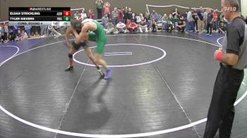 144 lbs Cons. Round 4 - Tyler Sievers, Peninsula vs Elijah Strickling, Aloha