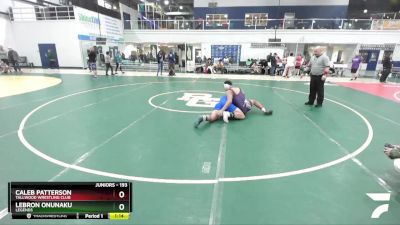 193 lbs Round 3 - Lebron Onunaku, Legends vs Caleb Patterson, Tallwood Wrestling Club