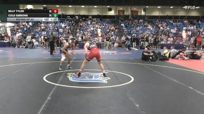 157 lbs Round Of 64 - Billy Tyler, VA vs Cole Gibbons, PA