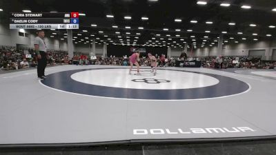 120 lbs Semis - Daelin Cody, Team Nazar Training Center vs Cora Stewart, Askren Wrestling Academy