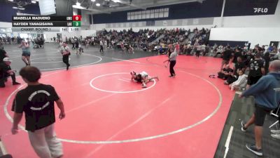 105 lbs Champ. Round 1 - Miabella Madueno, Legacy Wrestling Center vs Hayden Yanagisawa, Lakewood