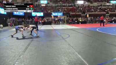 82 lbs Semifinal - Brock Gale, Sanderson Wrestling Academy vs Connor Riffel, Magic City Wrestling Club