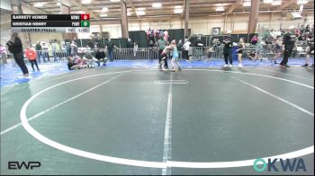 67 lbs Quarterfinal - Barrett Homer, Mustang Bronco Wrestling Club vs Kristian Henry, Powerhouse Blue