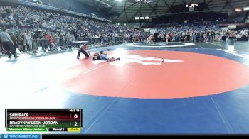 86 lbs 5th Place Match - Sam Race, Deer Park Ironman Wrestling Club vs Bradyn Wilson-Jordan, Mat Demon Wrestling Club