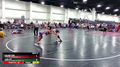 150 lbs Round 7 (8 Team) - Caleb Cox, Carolina Exteme Blue vs Luis Co, Nebraska Heroes (B Team)