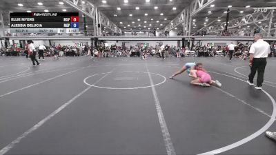 110 lbs Round 1 (6 Team) - Alessia DeLucia, Razor PinkWave vs Ellie Myers, BC Lady Predators