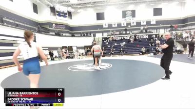 170 lbs Round 2 (4 Team) - Liliana Barrientos, Gold Rush vs Brooke Schwab, Sisters On The Mat