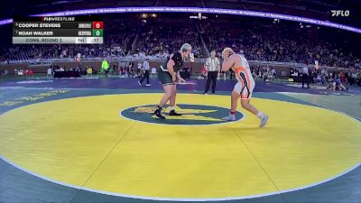 D4-285 lbs Cons. Round 2 - Cooper Stevens, Jonesville vs Noah Walker, Hesperia