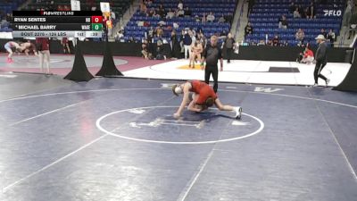 126 lbs Consi Of 8 #2 - Ryan Sentes, New Bedford vs Michael Barry, Wakefield