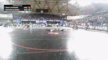 Boys 4A 126 lbs Champ. Round 1 - Drayson Elfering, Richland vs Renat Gounares, Lake Washington