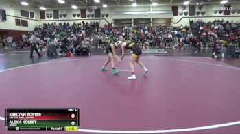 110 lbs Semifinal - Kaelynn Roster, Vinton-Shellsburg vs Alexis Kolbet, Osage