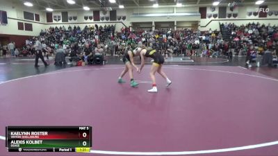 110 lbs Semifinal - Kaelynn Roster, Vinton-Shellsburg vs Alexis Kolbet, Osage