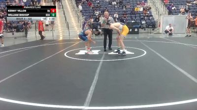 125 lbs Champ. Round 1 - Kenny Villon, Funky Monkey vs William Bishop, Reinhardt University (GA)