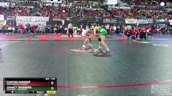 Cons. Round 3 - Canyon Sargent, Saint Ignatius / Charlo vs Chancy Segeberg, Columbus / Absarokee