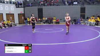 120 lbs Placement Matches (8 Team) - Lito Ledezma, Carmel vs Isaiah Schaefer, Evansville Mater Dei