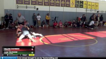 125 lbs Champ. Round 2 - Cade Talmadge, Chabot College vs Tallon Chambers, Fresno City