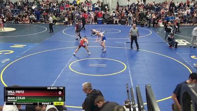 116 lbs Cons. Round 3 - Rian Czaja, Newfane vs Will Fritz, Ithaca