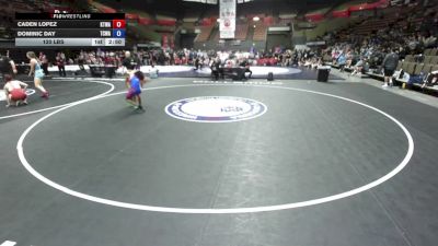 120 lbs Dominic Day, TCWA - Tri-Counties Wrestling Association vs Caden Lopez, KTWA-Kings-Tulare Wrestling Association