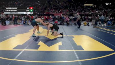 6A 215 lbs Semifinal - Gage Ponton, Mountain View vs James Vincent, Lake City