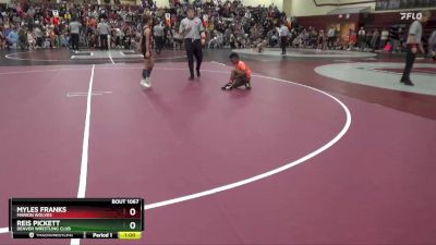 PW-9 lbs Quarterfinal - Myles Franks, Marion Wolves vs Reis Pickett, Denver Wrestling Club