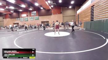 133 lbs Cons. Round 3 - Levi Waller, Cerritos vs William Smith, College Of The Redwoods