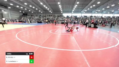 145 lbs Consi Of 64 #1 - Branden Kiraly, VA vs DJ Loveless, OH