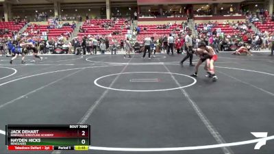 76 lbs Cons. Round 3 - Jack DeHart, Nebraska Wrestling Academy vs Hayden Hicks, Renegades