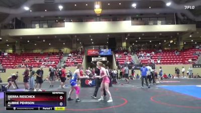 130 lbs Semifinal - Sierra Rieschick, TX vs Aubrie Pehrson, NE