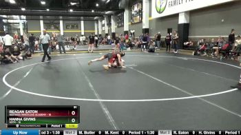 91 lbs Round 1 (4 Team) - Reagan Eaton, Hastings Wrestling Academy vs Hanna Givins, SOTM