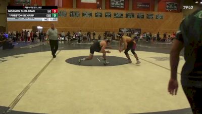 165 lbs Quarterfinal - Preston Scharf, Cuesta vs Moamen Sublaban, Sacramento City College