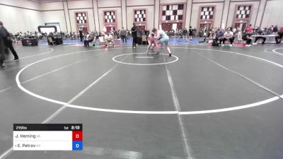 215 lbs Quarterfinal - Jason Heming, Va vs Eric Petrov, Ny