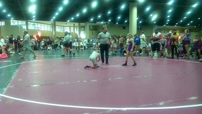 70 lbs Semis (4 Team) - Kelsey Palmer, Untouchable Lady Reapers vs Liberty Kirk, Trojan WA