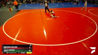 85 lbs Semis & 1st Wrestleback (8 Team) - Dane Hanson, F/MCC vs Brayden Nielsen, KMS