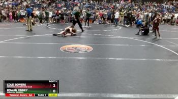 115 lbs Champ. Round 1 - Rowan Finney, Carolina Reapers vs Cole Sowers, Reverence Wrestling Club