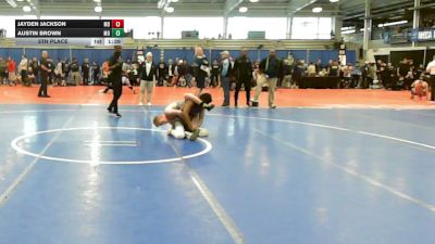 120 lbs 5th Place - Jayden Jackson, MD vs Austin Brown, MO