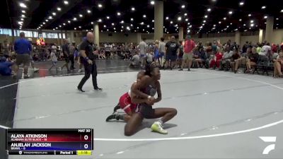 100 lbs Round 1 (6 Team) - Alaya Atkinson, Alabama Elite Black vs Anjelah Jackson, BRAWL