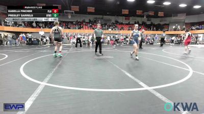 115 lbs 5th Place - Kabella Fincher, Plainview Youth Wrestling Club vs Presley Garrels, Newcastle Youth Wrestling