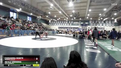 170 lbs 1st Place Match - Cassandra Rosete, Murrieta Valley vs Nicole Grending, Vista Murrieta