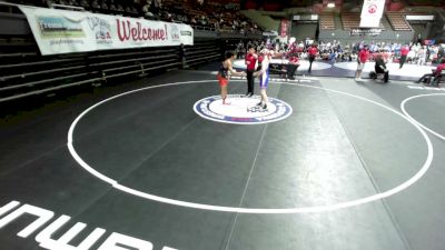 150 lbs Orion Hill, SAWA - Sacramento Area Wrestling Association vs Dylan Leyba, CMWA - Coastal Mountain Wrestling Association