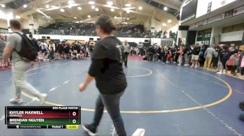 115 lbs 5th Place Match - Brendan Nguyen, Meridian vs Khyler Maxwell, Homedale