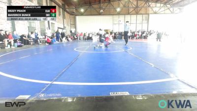 55-61 lbs Consi Of 4 - Dezzy Peach, Claremore Wrestling Club vs Maverick Bunce, Salina Wrestling Club