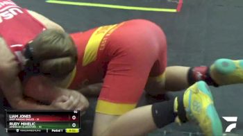 92 lbs Finals (8 Team) - Rudy Mihelic, American Gladiators vs Liam Jones, East Kansas Eagles