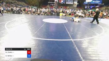 126 lbs Rnd Of 32 - Nikade Zinkin, California vs Henry White, Kansas