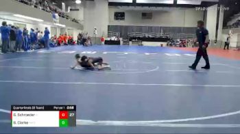 70 lbs Quarterfinals (8 Team) - Brodik Clarke, Fulda/Murray County Central vs Grayson Schroeder, Pine Island