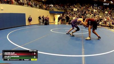 111-117 lbs Quarterfinal - Jacob Clay, Cherokee Wrestling vs Syler Davidson, Hallsville