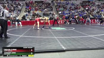 190 lbs Champ. Round 1 - Trevor Currie, Adams Central vs Connor Leins, East Noble