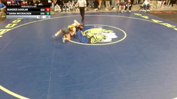 95 lbs Champ. Round 3 - Dasia McCracken, Robinson vs Makenzi Aguilar, Unattached