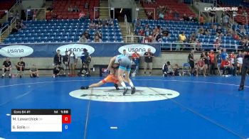 113 lbs Cons 64 #1 - Mikey Lewarchick, Ohio vs Sean Solis, California