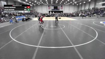 132 lbs Round 1 (3 Team) - Colin Matone, Minisink Valley vs Andre Newman, Carthage Sr HS