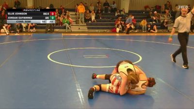 115 lbs Cons. Semi - Jordan Gutierrez, Arvada Wrestling Club vs Ellie Johnson, Rocket Wrestling Club / RWC